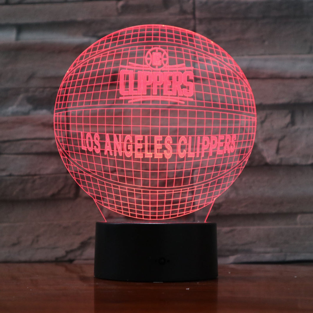 Los Angeles Clippers 3D Illusion LED Lamp