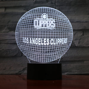 Los Angeles Clippers 3D Illusion LED Lamp
