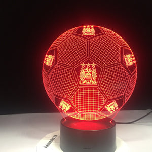 Manchester City 3D Illusion LED Lamp