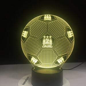 Manchester City 3D Illusion LED Lamp