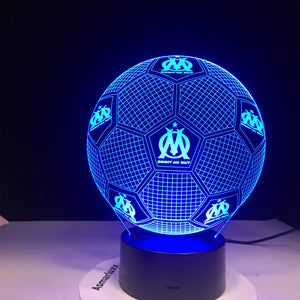 Olympique de Marseille 3D Illusion LED Lamp