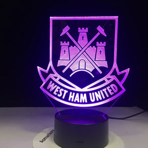 West Ham United 3D LED Lamp