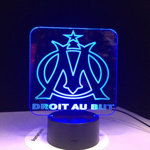 Olympique de Marseille 3D LED Lamp