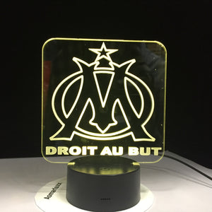 Olympique de Marseille 3D LED Lamp