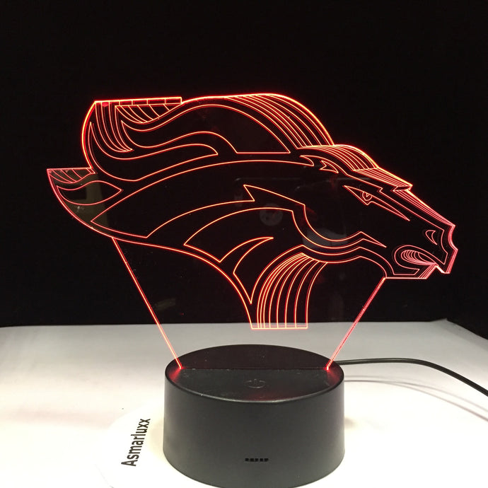 Denver Broncos 3D Illusion LED Lamp 1