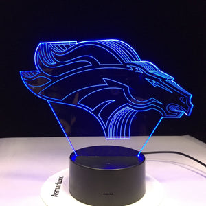 Denver Broncos 3D Illusion LED Lamp 1