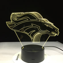 Load image into Gallery viewer, Denver Broncos 3D Illusion LED Lamp 1