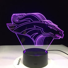 Load image into Gallery viewer, Denver Broncos 3D Illusion LED Lamp 1