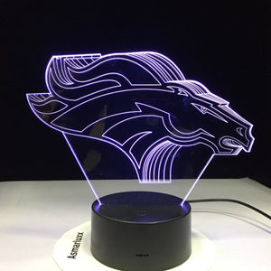 Denver Broncos 3D Illusion LED Lamp 1