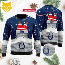 Load image into Gallery viewer, Indianapolis Colts Santa Ugly Christmas Sweatshirt