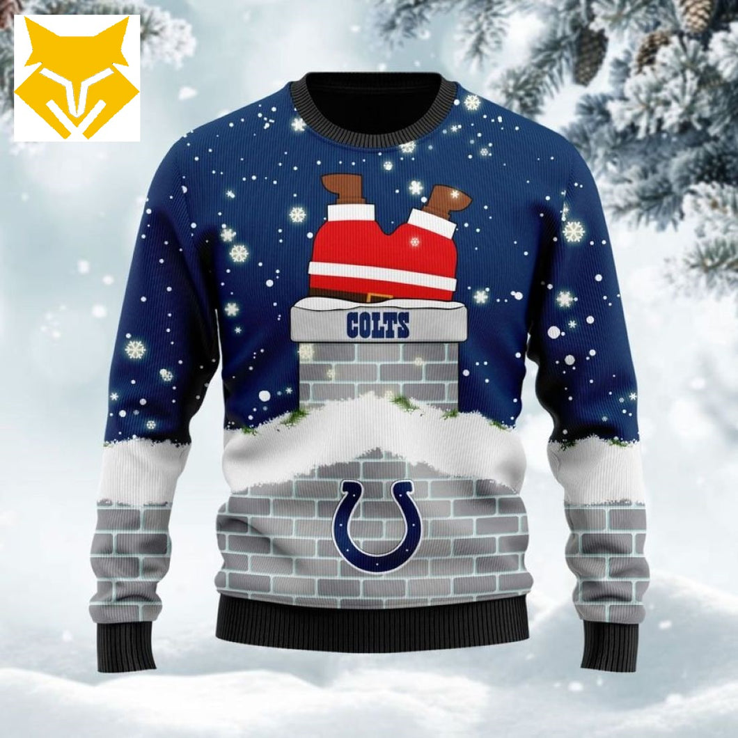 Indianapolis Colts Santa Ugly Christmas Sweatshirt