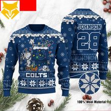 Load image into Gallery viewer, Indianapolis Colts Snoopy Christmas Sweatshirt