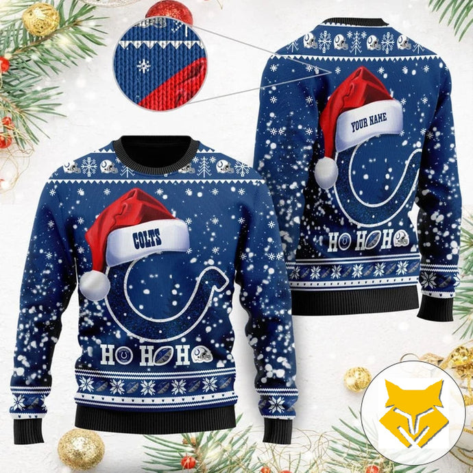 Indianapolis Colts Ho Ho Ho Ugly Christmas Sweatshirt