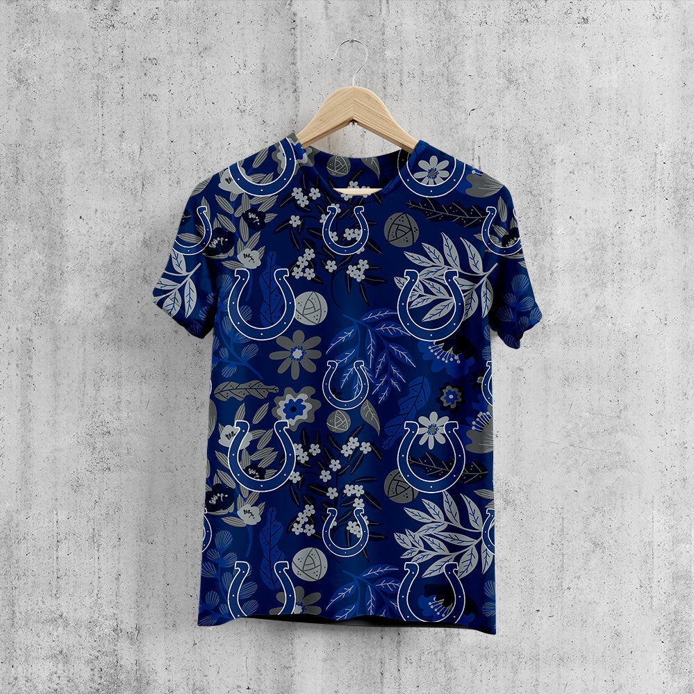Indianapolis Colts Aloha Hawaiian T-Shirt