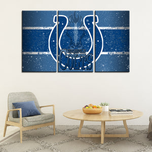 Indianapolis Colts Snowy Look Wall Canvas 2