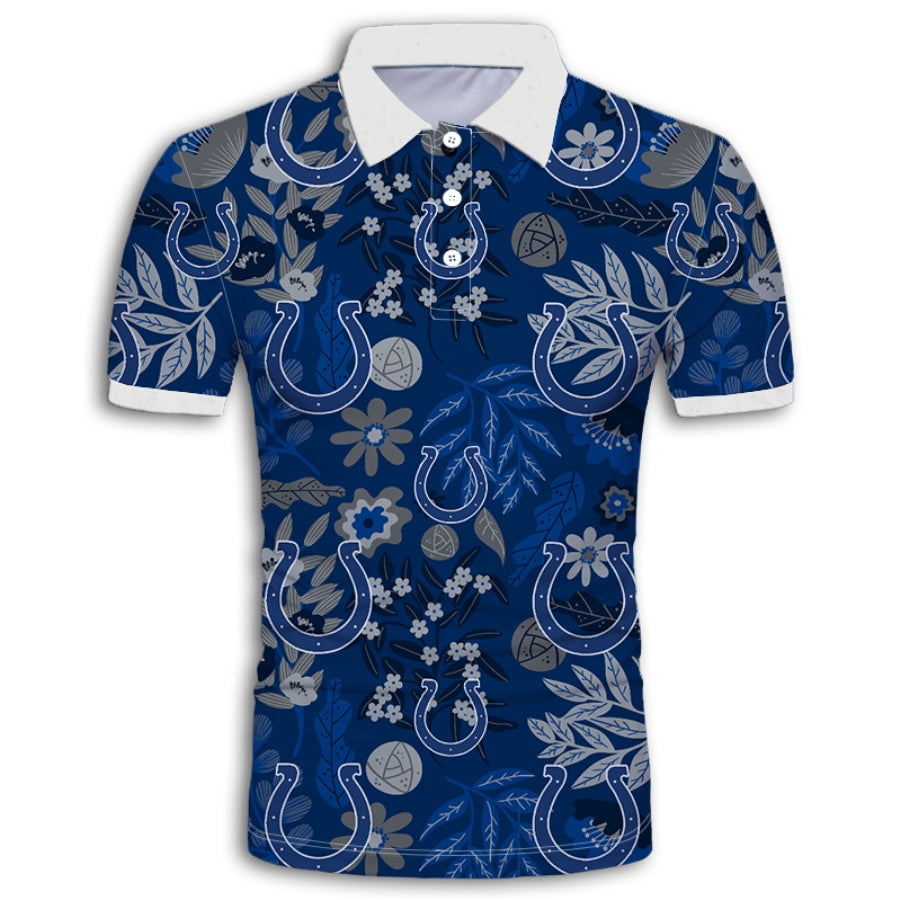 Indianapolis Colts Aloha Hawaiian Polo Shirt