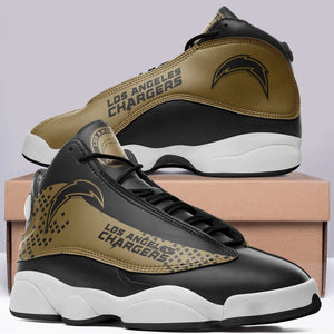 Los Angeles Chargers Casual Air Jordon Sneaker Shoes