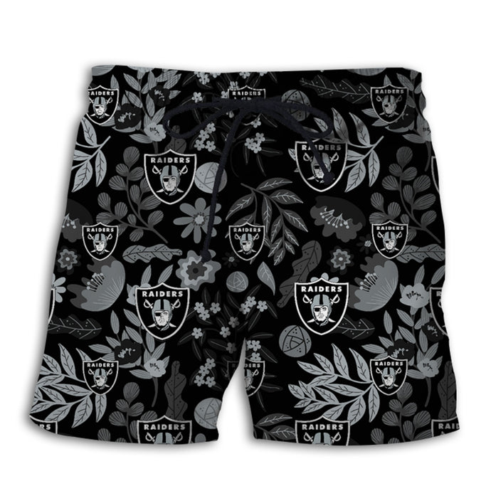 Las Vegas Raiders Aloha Hawaiian Shorts