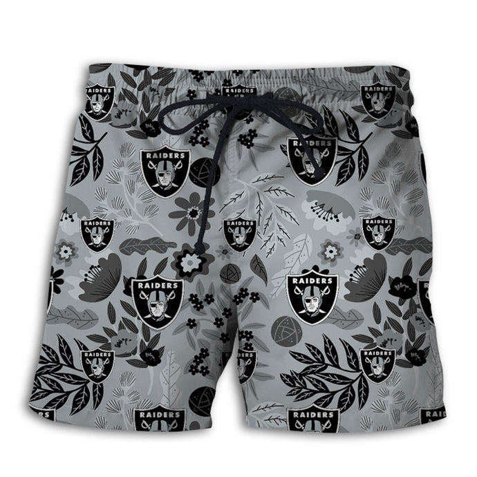 Las Vegas Raiders Aloha Hawaiian Shorts