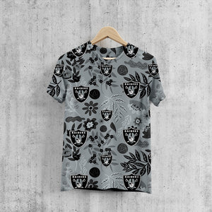 Las Vegas Raiders Aloha Hawaiian T-Shirt