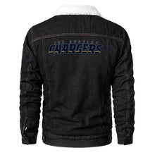 Load image into Gallery viewer, Los Angeles Chargers Fur Denim Jacket