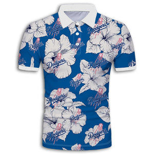 Los Angeles Dodgers Tropical Floral Polo Shirt