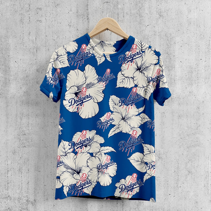 Los Angeles Dodgers Tropical Floral T-Shirt