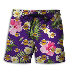 Los Angeles Lakers Summer Floral Shorts