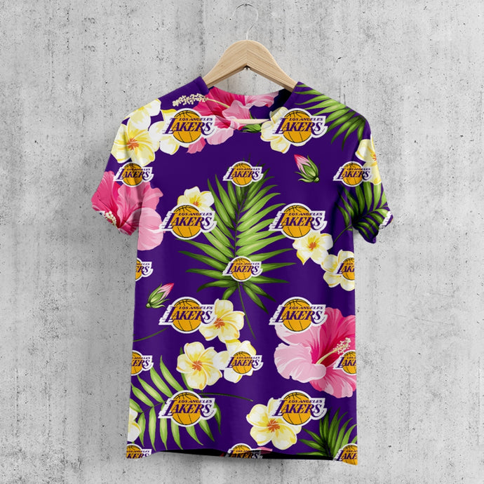 Los Angeles Lakers Summer Floral T-Shirt