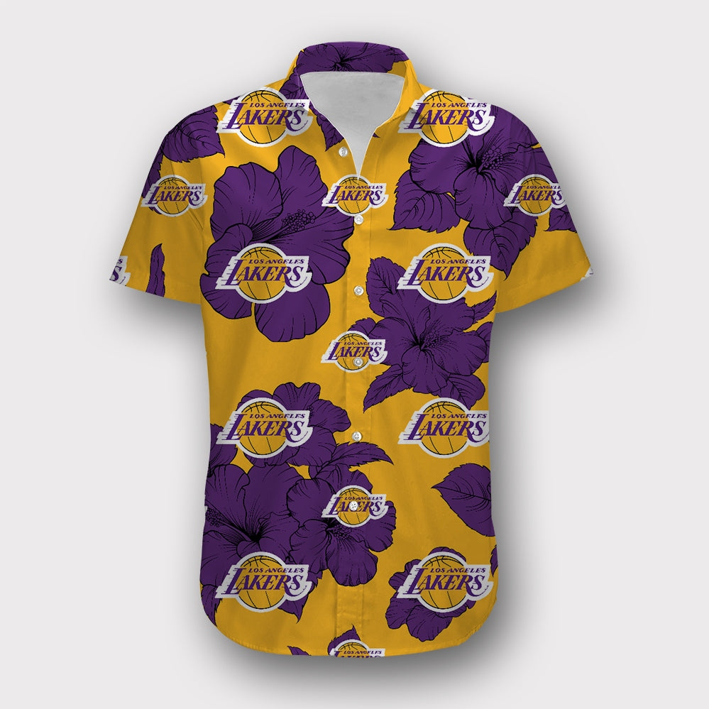 Los Angeles Lakers Tropical Floral Shirt