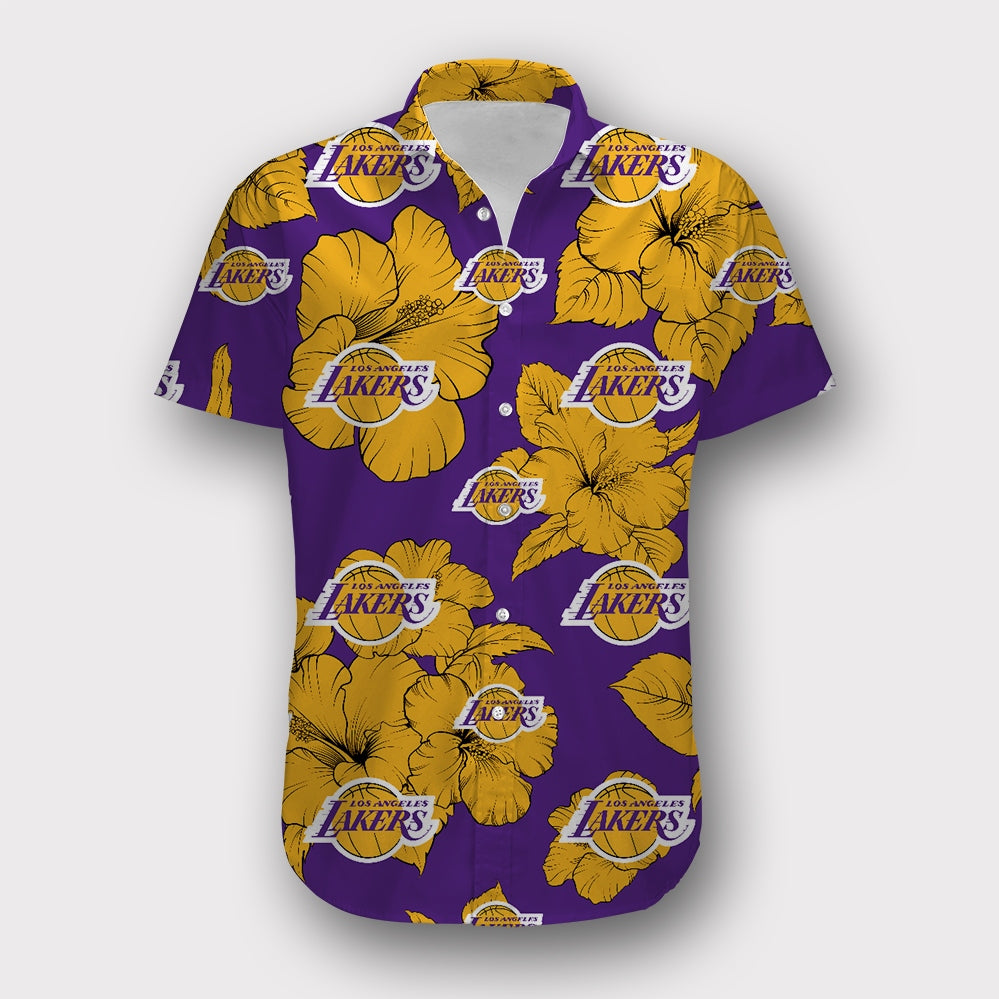 Los Angeles Lakers Tropical Floral Shirt