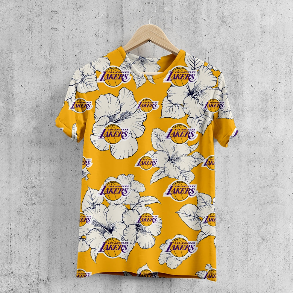 Los Angeles Lakers Tropical Floral T-Shirt