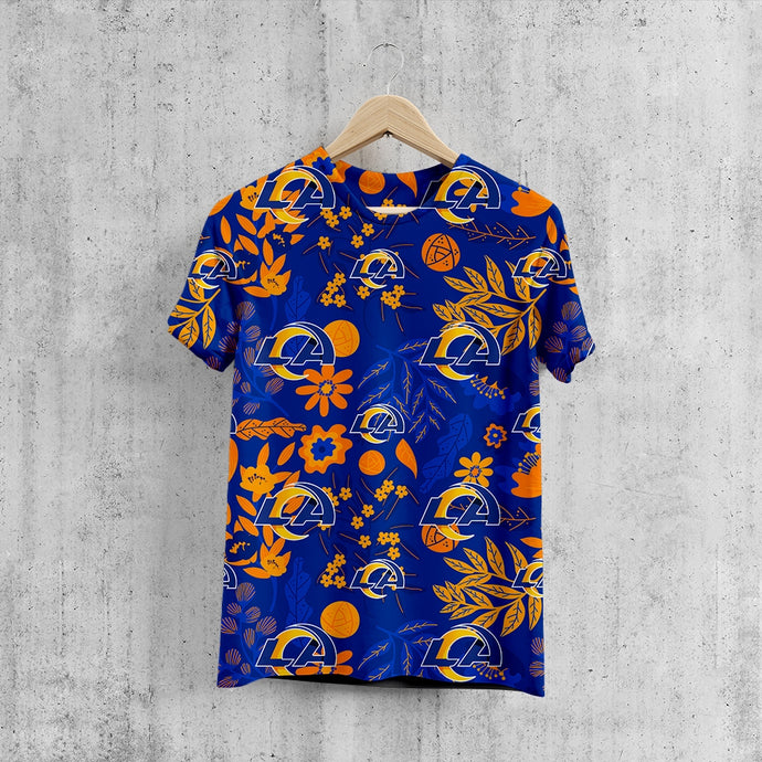 Los Angeles Rams Aloha Hawaiian T-Shirt