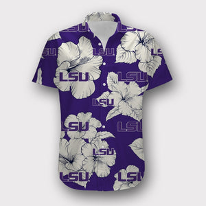 LSU Tigers Tropical Floral Shirt