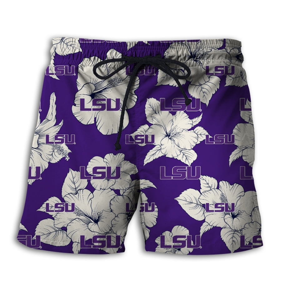 LSU Tigers Tropical Floral Shorts