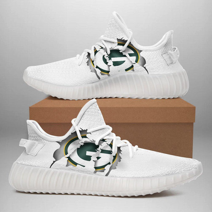 Green Bay Packers Casual 3D Yeezy Shoes