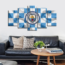 Load image into Gallery viewer, Manchester City Fabric Flag Look Canvas