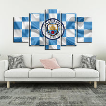 Load image into Gallery viewer, Manchester City Fabric Flag Look Canvas