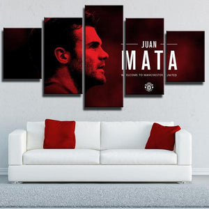 Juan Mata Manchester United Wall Canvas