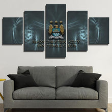 Load image into Gallery viewer, Manchester City Green Emblem Wall Canvas