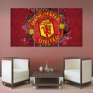 Manchester United Geometric Art Wall Canvas 2