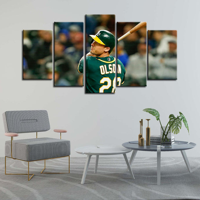 Matt Olson Oakland Athletics Wall Canvas