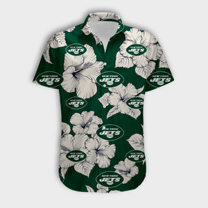 New York Jets Tropical Floral Shirt