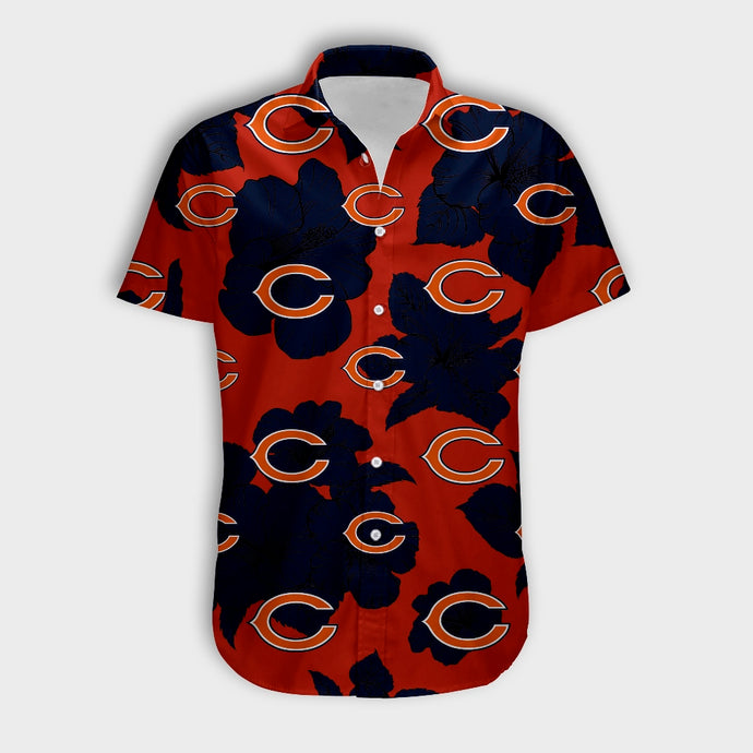 Chicago Bears Tropical Floral Shirt