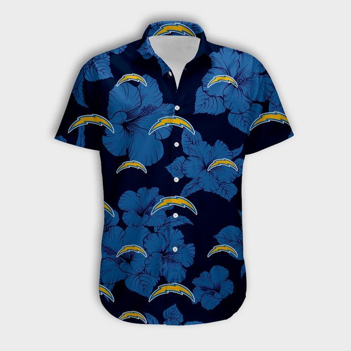 Los Angeles Chargers Tropical Floral Shirt