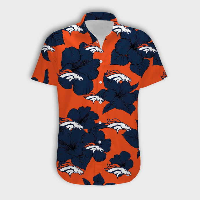 Denver Broncos Tropical Floral Shirt