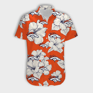 Denver Broncos Tropical Floral Shirt