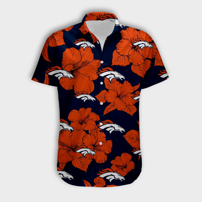 Denver Broncos Tropical Floral Shirt