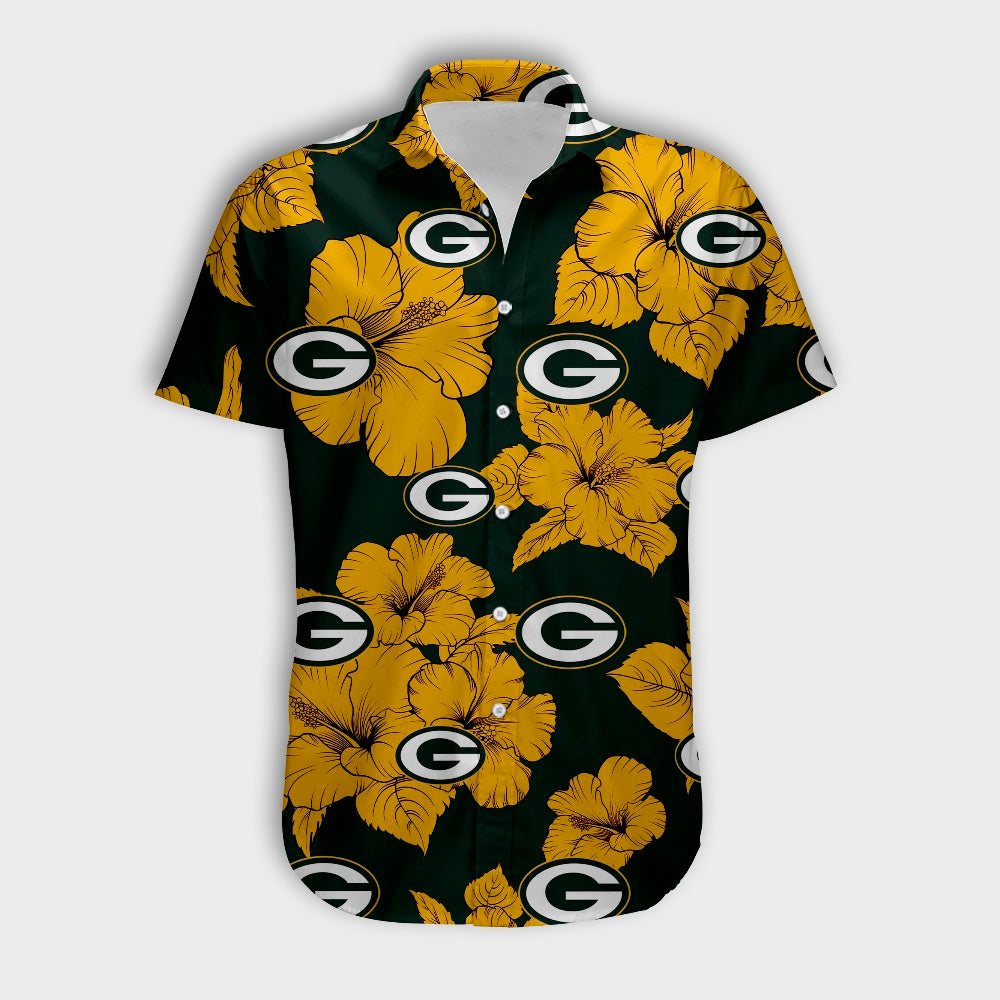 Green Bay Packers Tropical Floral Shirt
