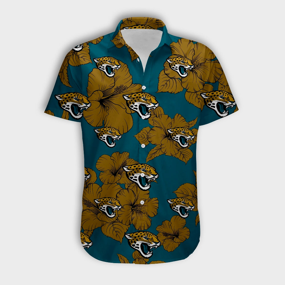 Jacksonville Jaguars Tropical Floral Shirt